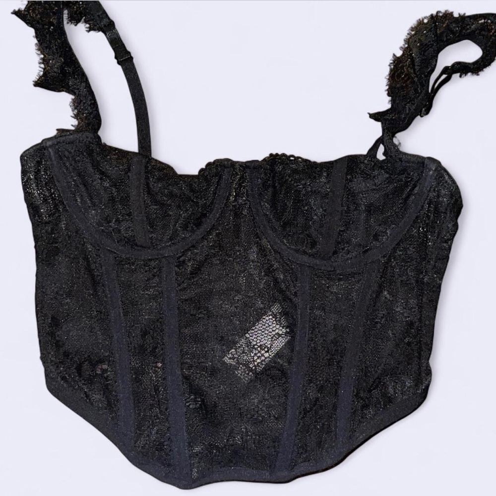 PacSun Black Lace Crop Top
